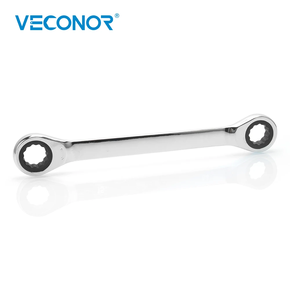 Veconor профессиональный двойной Трещоточный ключ 72T гаечный 17x19мм|ratchet wrench|spanner