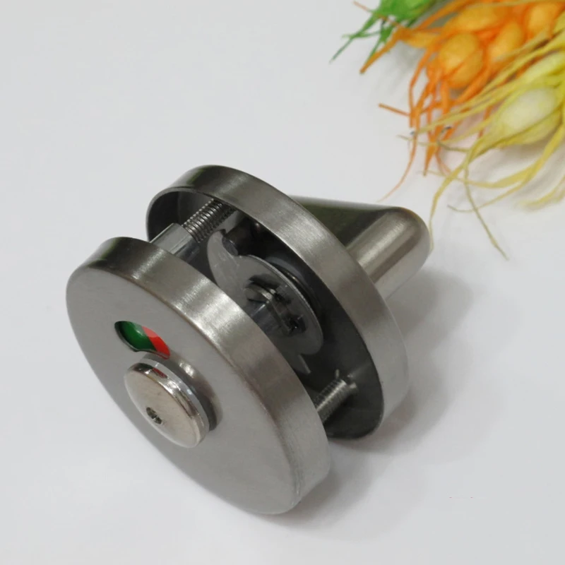 Циркулярная нержавеющая сталь указывающая на то что блокировка отключена туалет