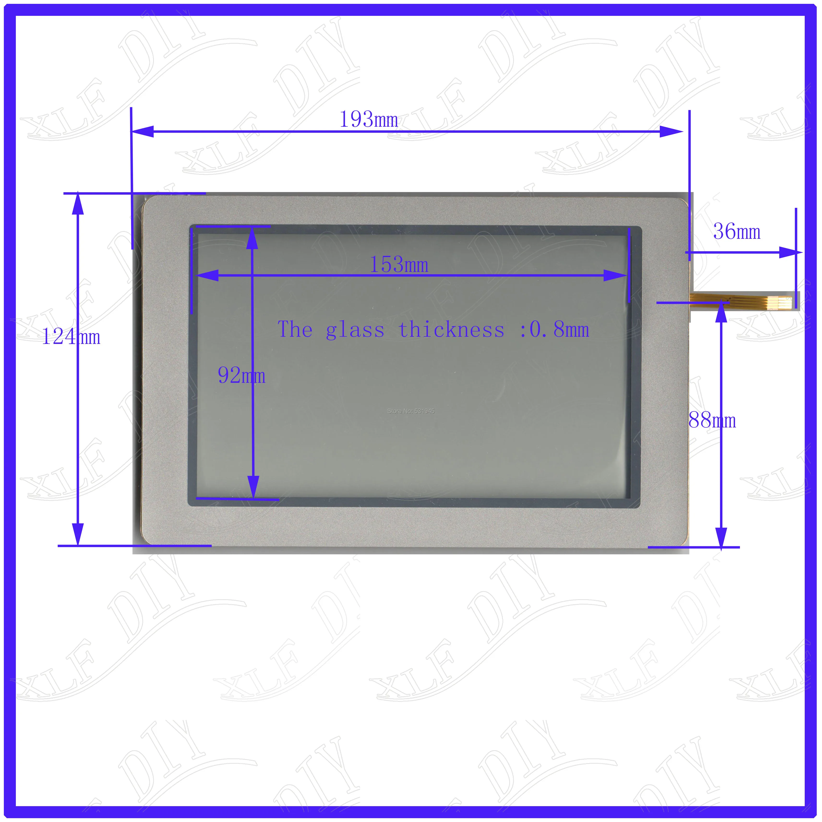 ZhiYuSun 193 мм * 124 KDT 3141 7 дюймовый сенсорный экран стекло резистивный USB Сенсорная