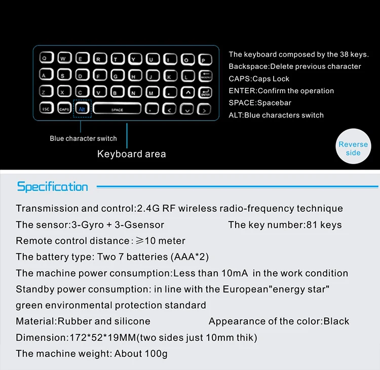 MX3 2,4G Беспроводная клавиатура с подсветкой Air mouse 3 Axir гироскоп+ 3 акселератора Axir пульт дистанционного управления для ТВ-бокса компьютера Smart tv