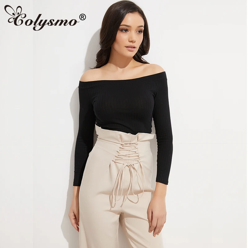 Женский укороченный Топ с длинным рукавом открытыми плечами|casual t-shirt|t-shirt whitet-shirt