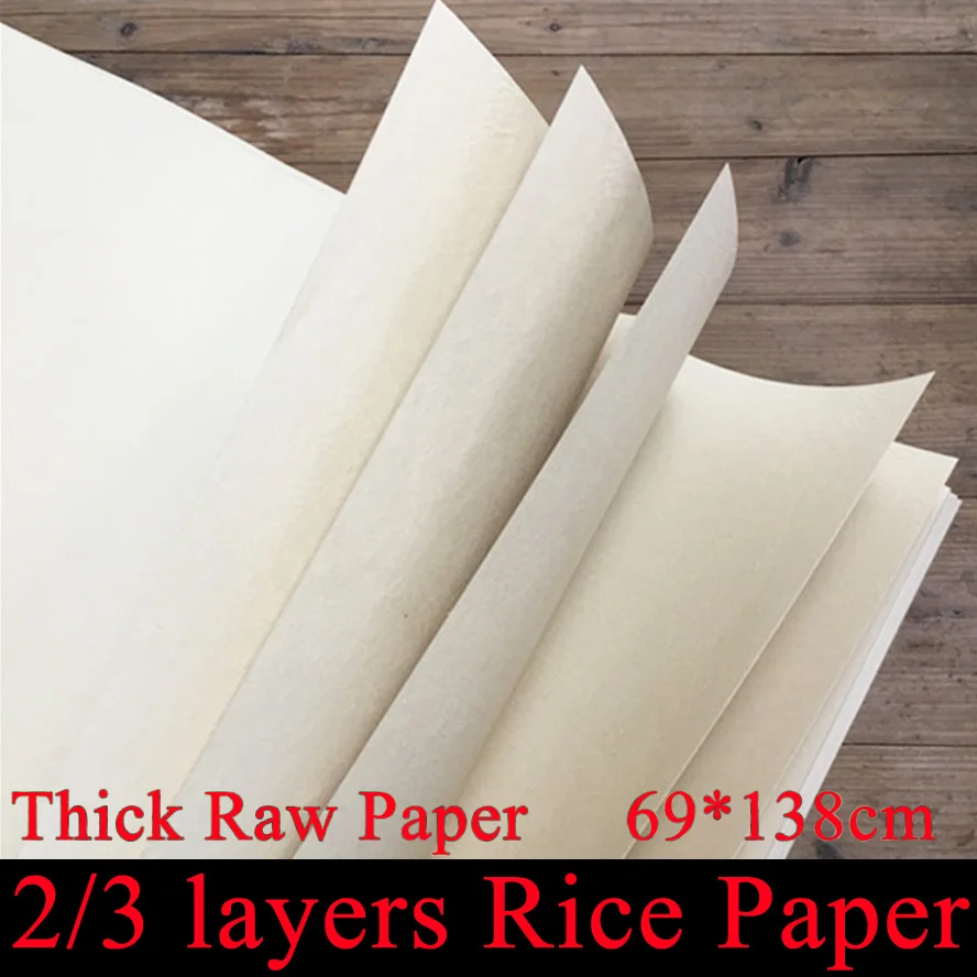 Thick Chinese Rice paper 2 layers 3 layers Painting xuan paper for Calligraphy Art supply