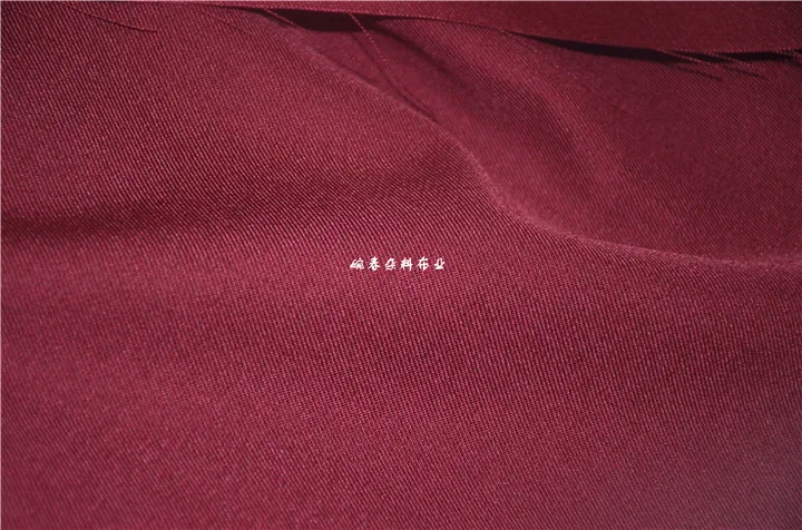 Бургундия камвольная саржа кашемировая ткань пальто из шерстяной ткани 50% цена