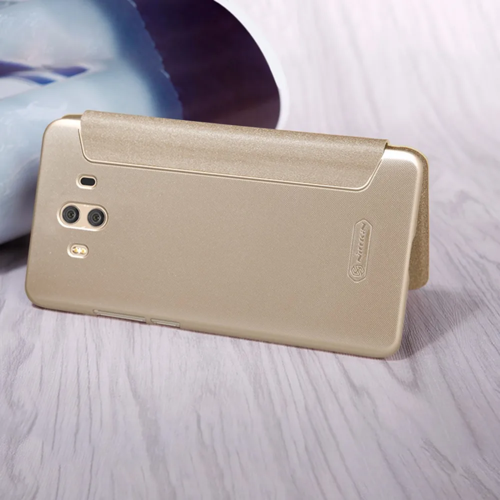 Чехол NILLKIN для Huawei Mate 10 Mate10 блестящий чехол-книжка из искусственной кожи чехол с