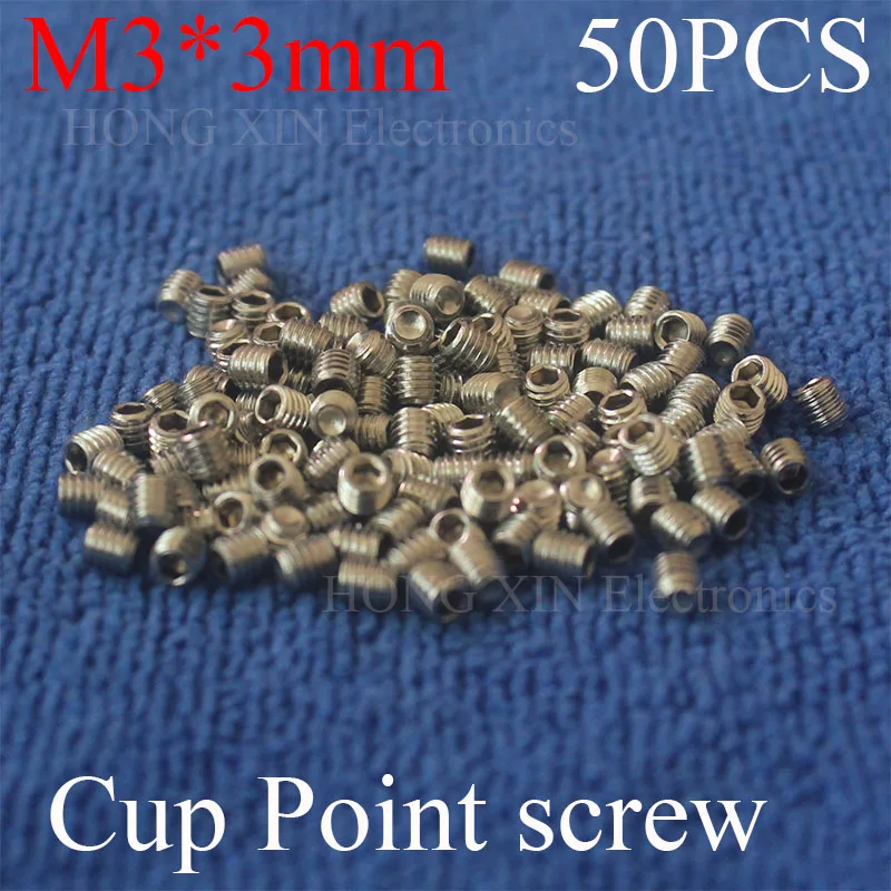 50 шт. M3 * 3 мм шестигранный винт из нержавеющей стали|grub screw|set screwsocket set screw |