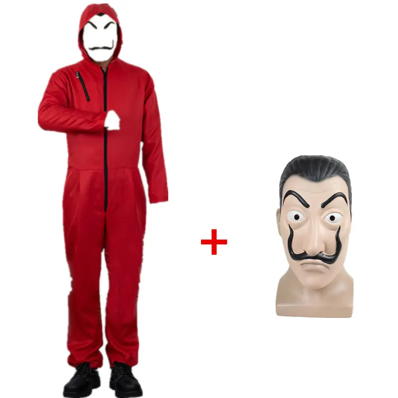 Хэллоуин вечерние Сальвадор Дали Косплэй маска деньги Heist House of Paper La Casa De Papel