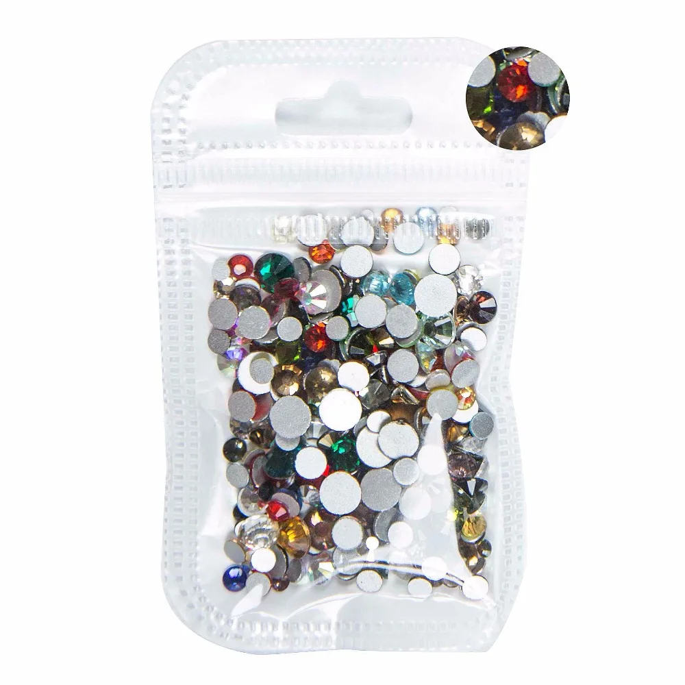 

5gram /Bag Nail Art Non HotFix Rhinestone Crystal AB Color DIY Flatback Glass Non Hot Fix Rhinestones Nail Decoration Crystal