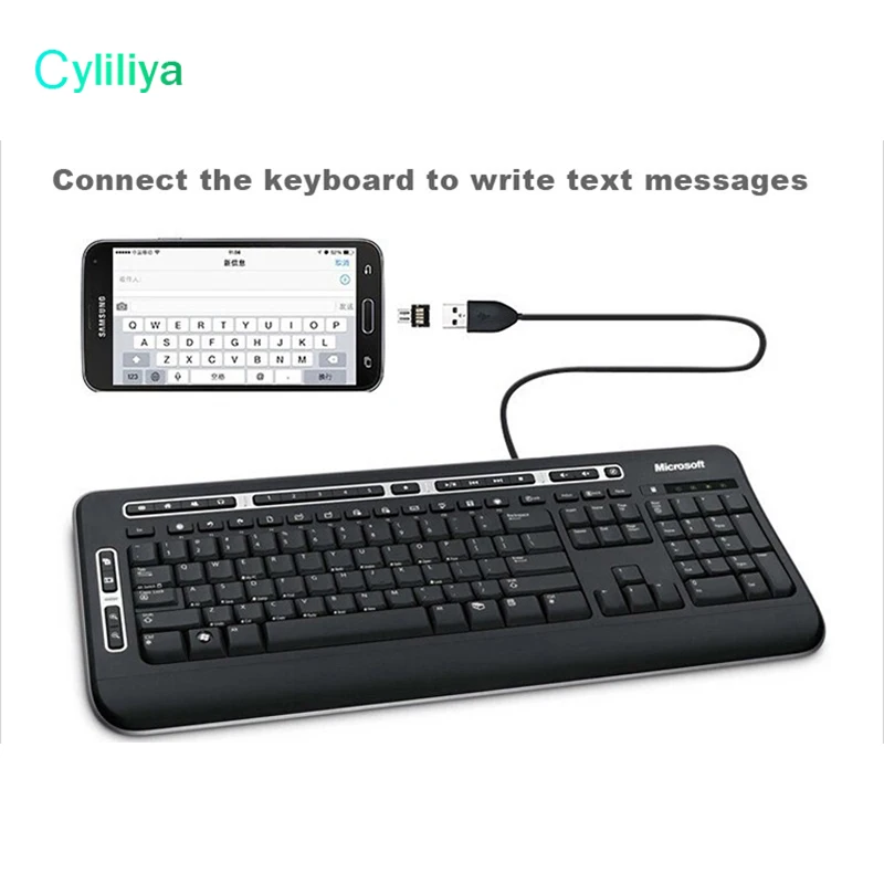 Cyliliya 100 шт. мини USB флэш-диск u-диск 5pin Micro OTG кабель адаптер конвертер для Xiaomi HTC Samsung