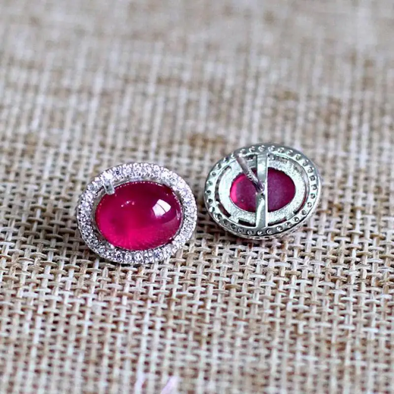 GQTORCH 925 пробы серебро красный рубин женские серьги boucle d'oreille Femme Высокое качество ювелирные изделия Bijoux Mariage