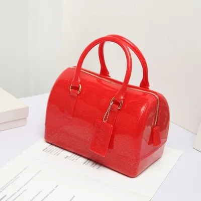 Flash Red LIXUN силиконовые летние сладкие конфеты желе сумки для женщин Повседневная сумка женская через плечо пляжные сумки для девочек сумка Bolsas - Цвет: Flash Red