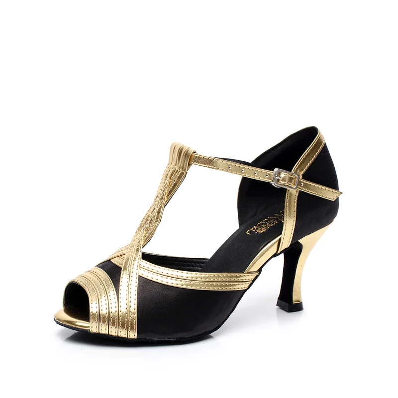 Новинка 2017 года Женская обувь для латинских танцев Импортная атласная подошва из