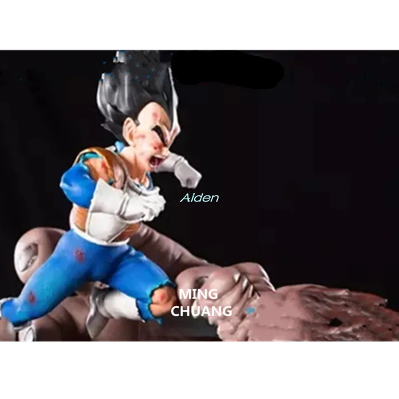 18 &quotДраконий жемчуг статуя Saiyan бюст Вегета против сон Гохан полная длина портрет