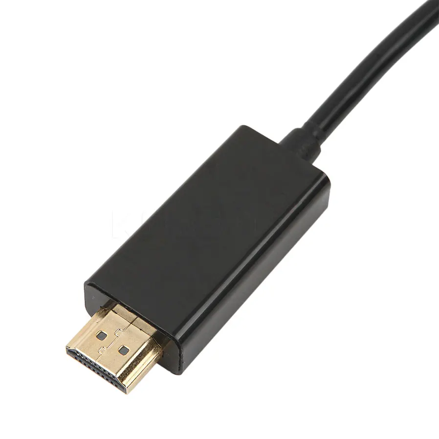 Kebidu 1 8 м порт дисплея вилка DP к HDMI совместимый штекер Кабель адаптер конвертер OD 5 0