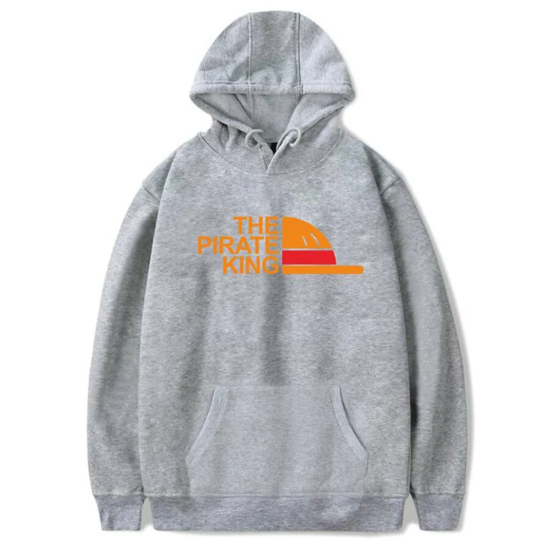 The Pirate King Hoodie For Women Men Harajuku Sweatshirt Hip Hop Streetwear Japanese Anime luffy Pullover Hooded Jacket Male | Мужская