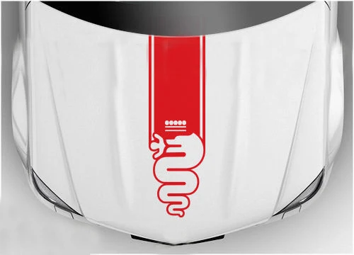 Автомобильные для Alfa Romeo капота гоночные полосы графические наклейки MiTo 147 156 159 166