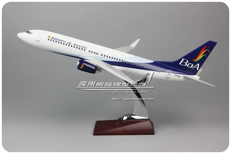 40 см смолы B737 модель самолета Боинг 737 Боливия авиакомпаний дыхательные пути боа