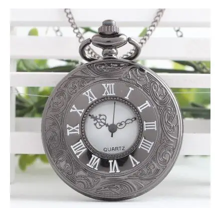 Винтажные кварцевые карманные часы с цепочкой и римскими цифрами | Наручные