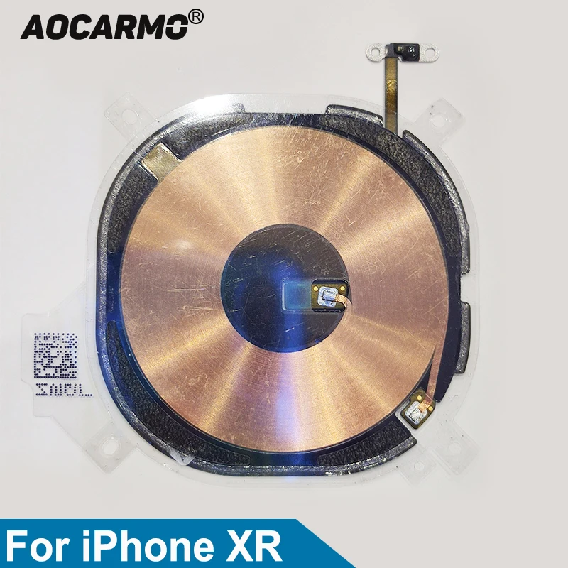 

Aocarmo для iPhone XR зарядное устройство приемник MFC Беспроводная зарядка индукционная катушка NFC компас модуль гибкий кабель запасная часть