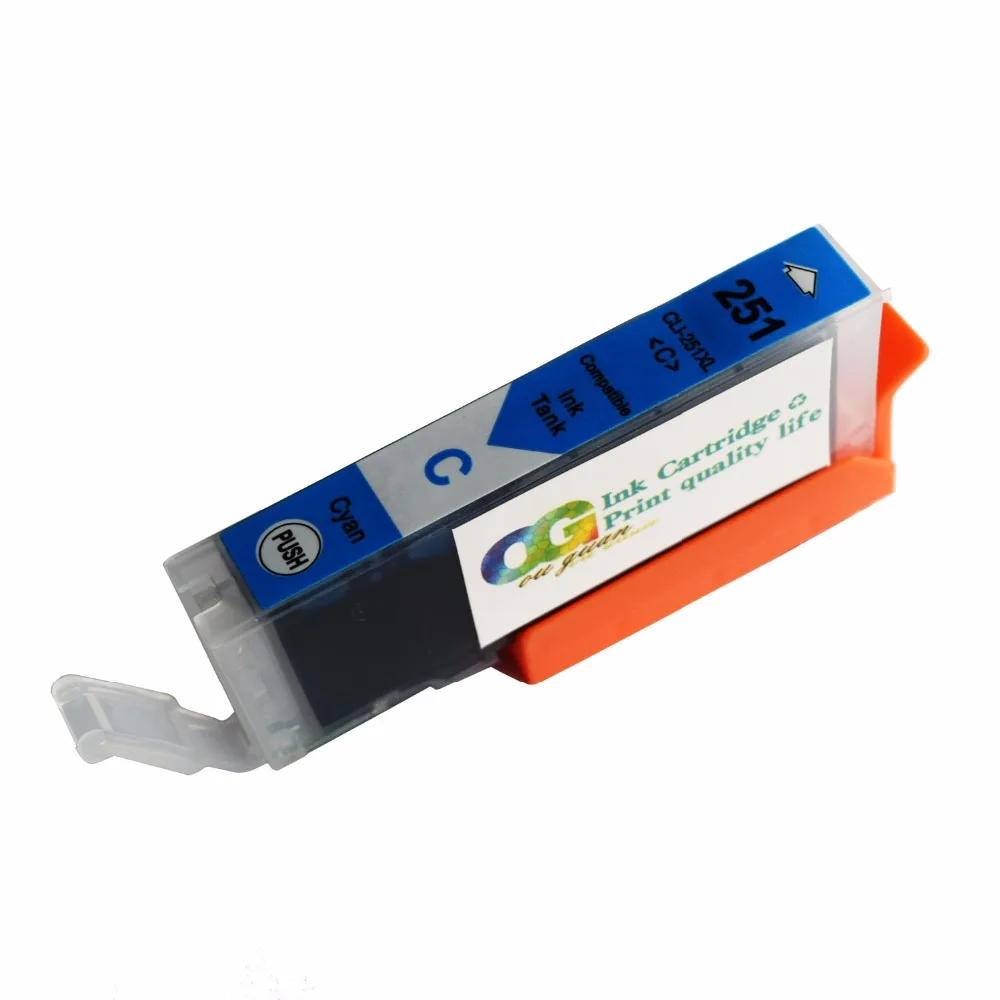 5PK PGI 250 CLI 251 чернила совместимы для Canon PIXMA MG 5450 5520 6320 6350 6420 7120 iP7250 iP8720 iP8750|Чернильные