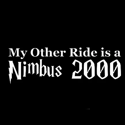 20 см моя другая езда является Nimbus 2000 наклейка бампера автомобиля Декор