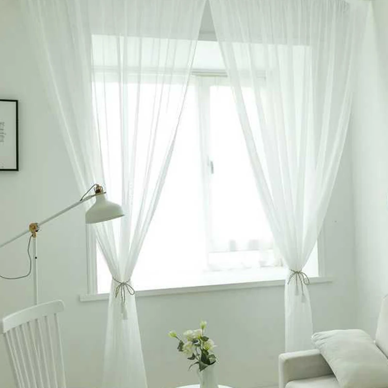 Индивидуальные прозрачные марлевые шторы ins для гостиной кухни украшения дома