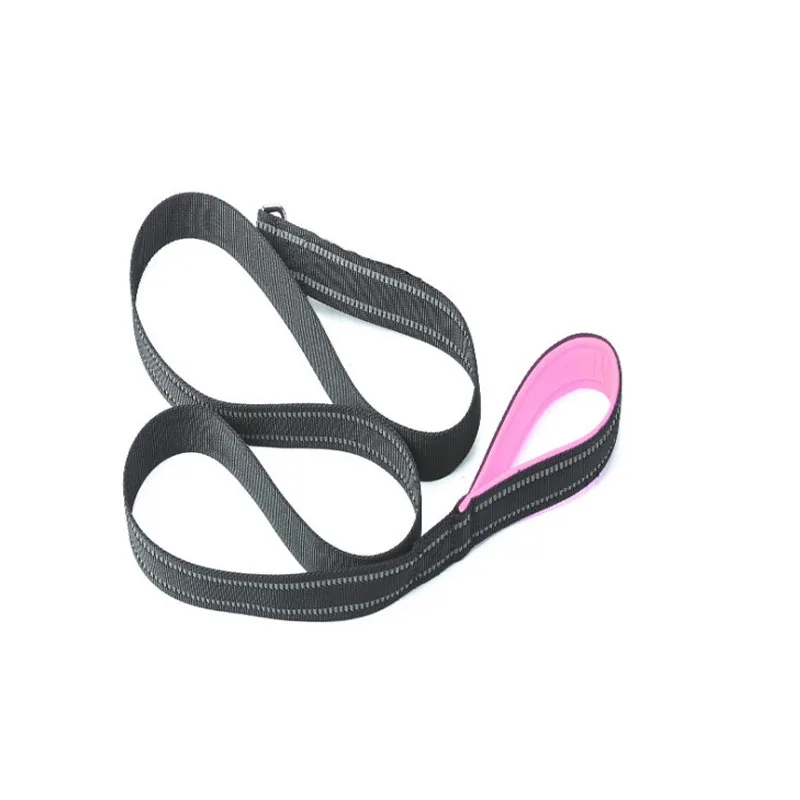 Leash Pink Прочный ошейник для собак с ручками для собак, для тренировок, ходьбы, бега, походов, ошейник собачий со светоотражателем, ошейник, поводок, маленький средний La - Цвет: Leash Pink
