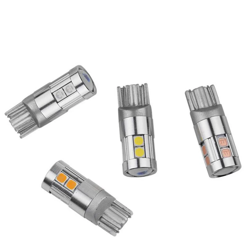10PCS Car Styling T10 3030 9SMD LED Bulbs W5W 194 168 Auto Lamps Turn Side License Plate Parking Fog Clearance Light 12/24V | Автомобили и
