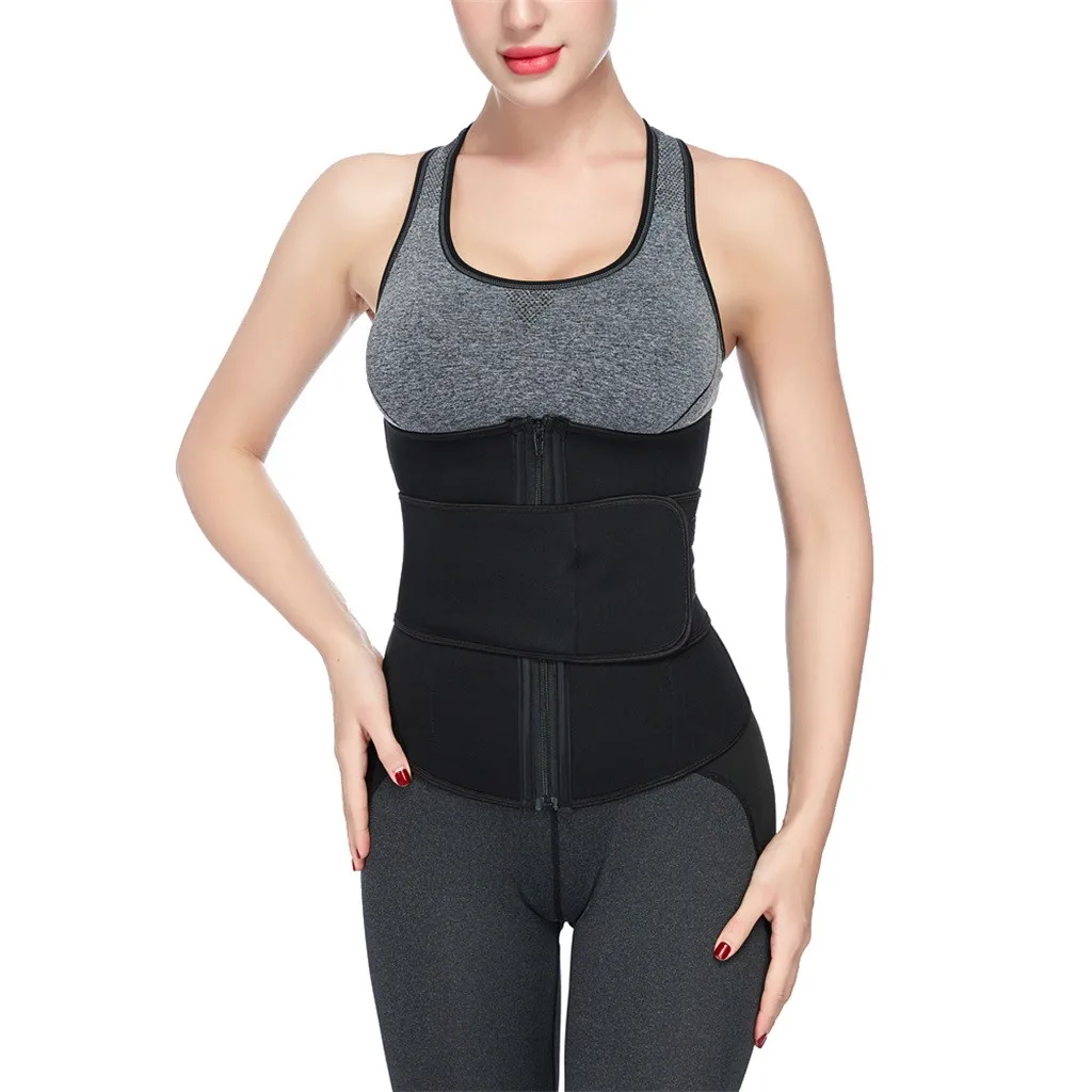 Womail 1 шт. Body Shaper Похудения Для женщин грудью Однотонная одежда молния Спорт корсет-тренажер для талии корсеты формочек Корректирующее белье DEC25