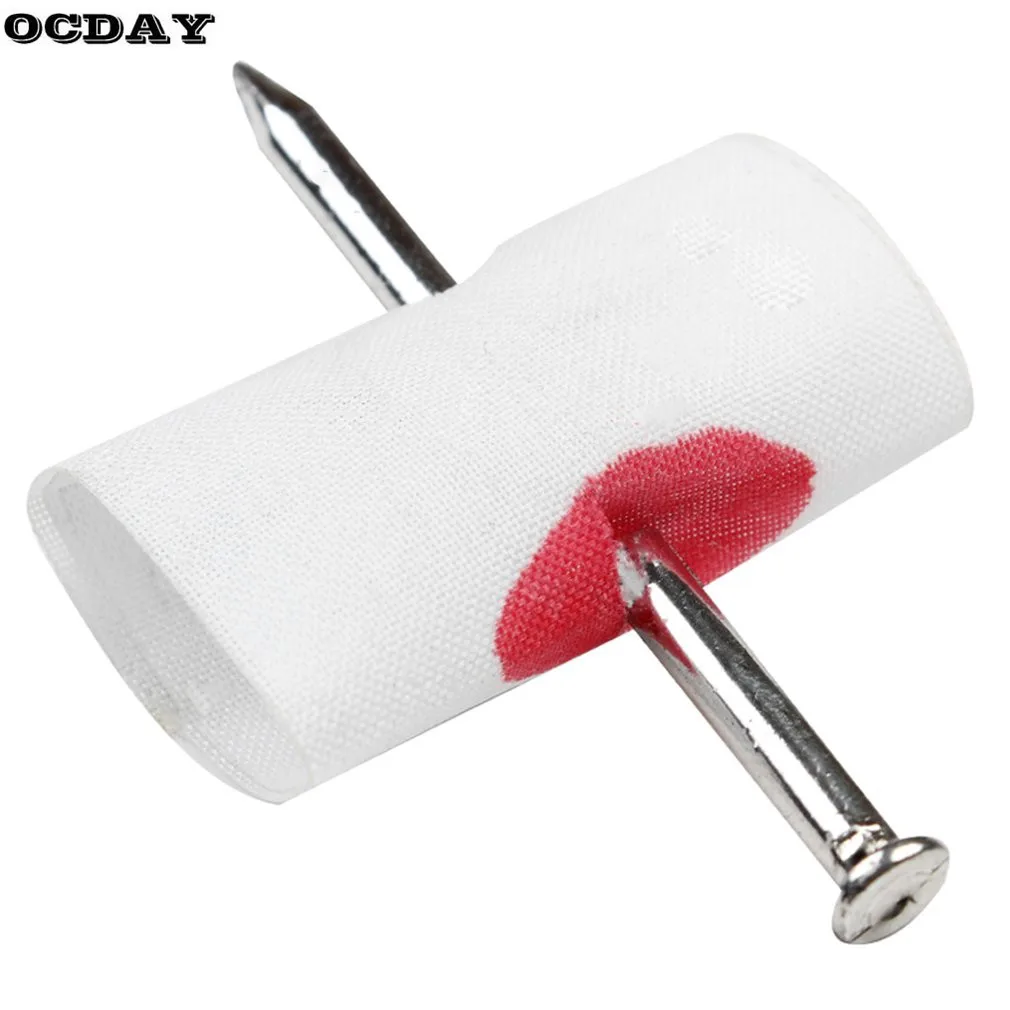 OCDAY Prank Maker Trick Fun Novelty Funny Joke Toy Fake Nail Through Finger Trick Halloween Kids Practical Jokes Gag Toys Funny