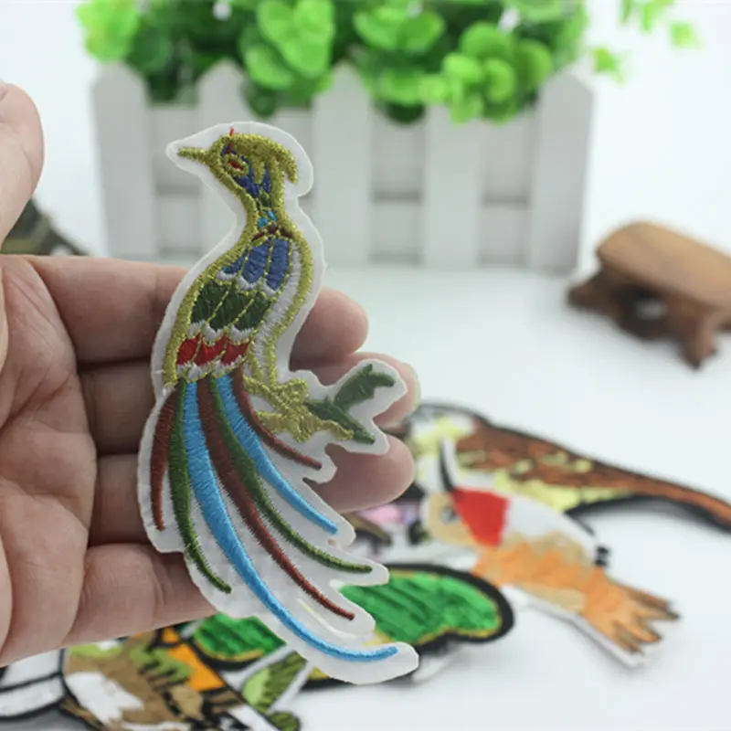 1 шт. искусственная птица одежда вышитые металлические значки для одежды|stickers for