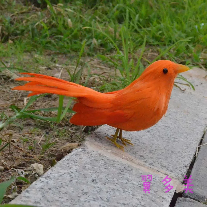 Мини-Имитация Птицы Модель полиэтилена и меха Моделирование маленькая милая