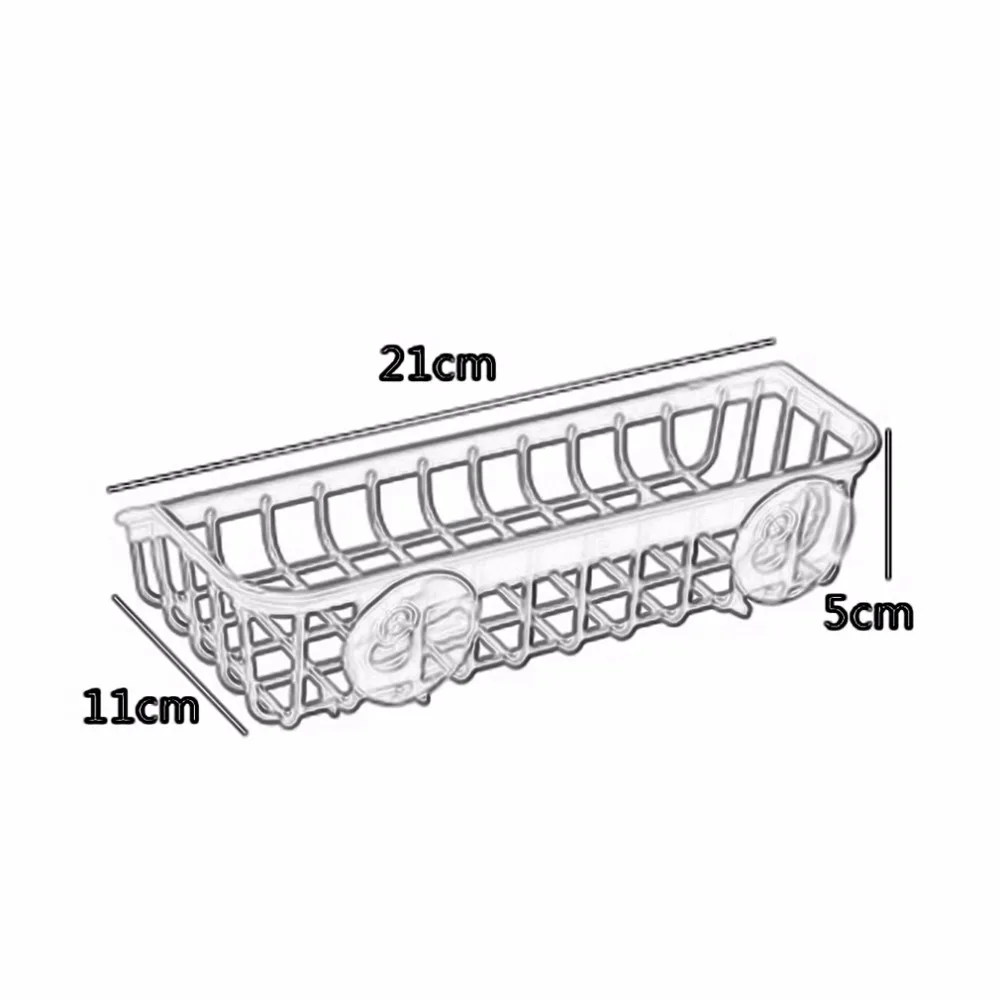 Кухонная полка с двойным всасыванием белая многофункциональная пластиковая