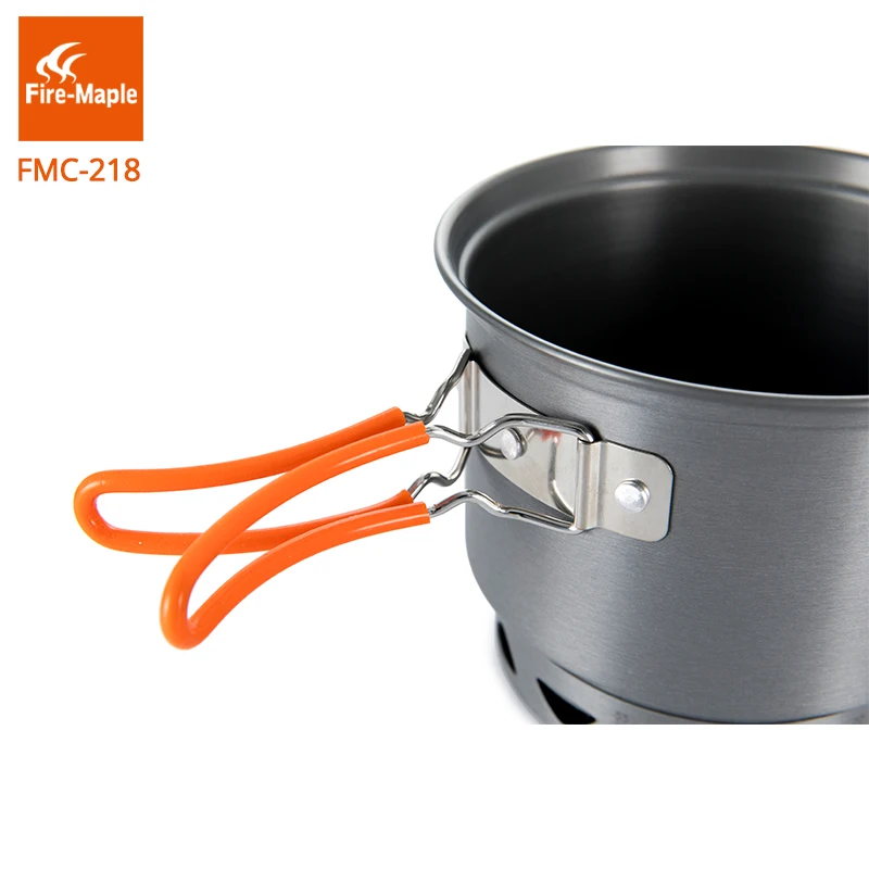 Fire Maple кухонная посуда походные горшки Набор Открытый Кемпинг складной теплообменник алюминиевый сплав для 2-3 человек FMC-218