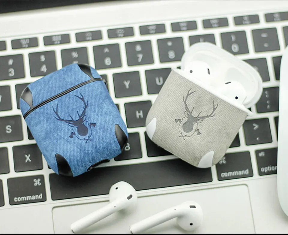 Горячий Стильный кожаный чехол для Apple Airpods1/2 Bluetooth наушники защитный чехол для зарядки чехол коробка сумки сплит дизайн