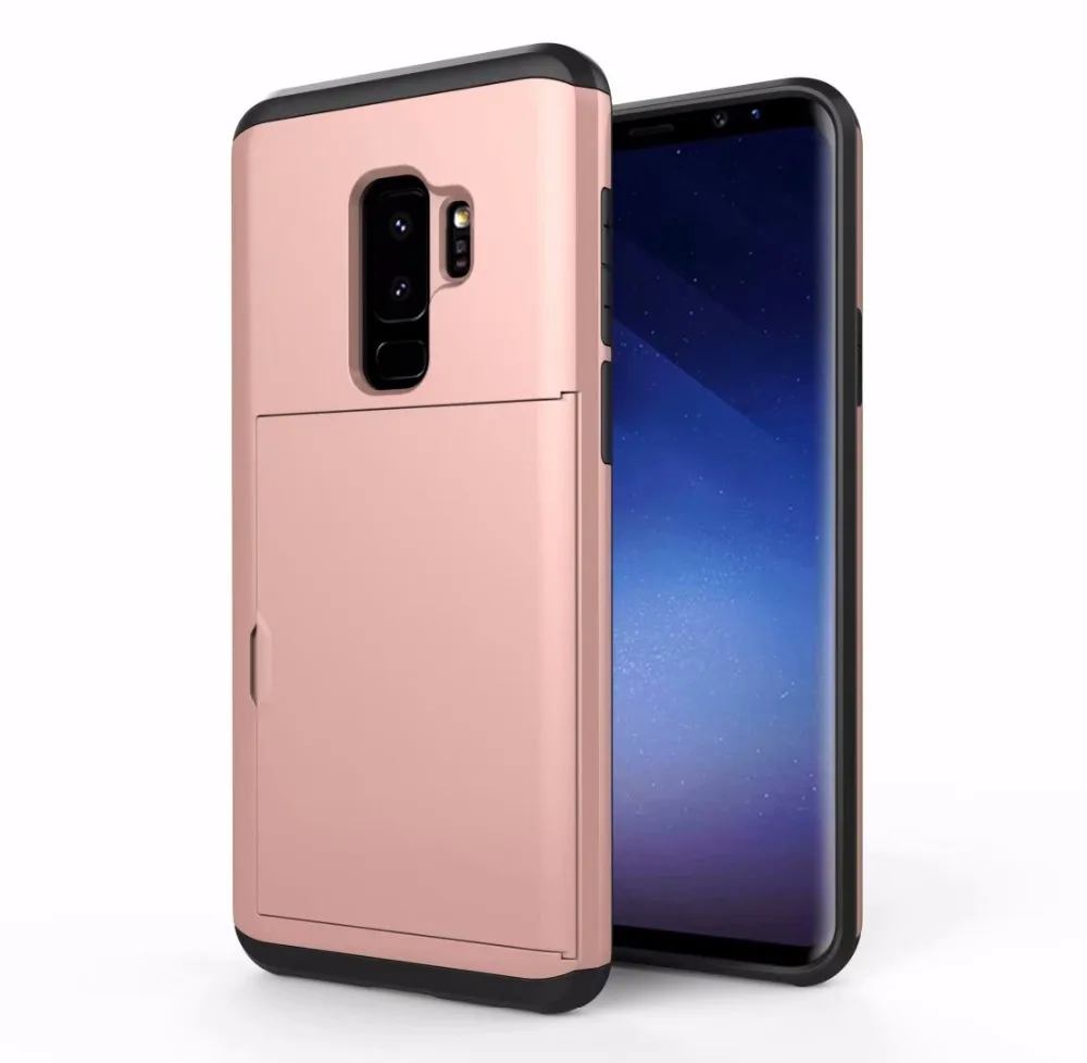 Для samsung Galaxy Note 9 8 5 чехол роскошный гибридный бронированный Чехол для S6 S7 Edge S8 S9 PLUS S10 PLUS S10 5G S10 E держатель для карт корпус