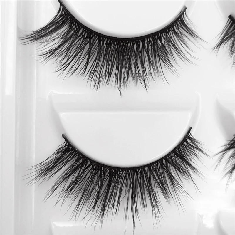 Натуральные длинные ресницы 5 пар 3D натуральные Толстые Накладные накладные