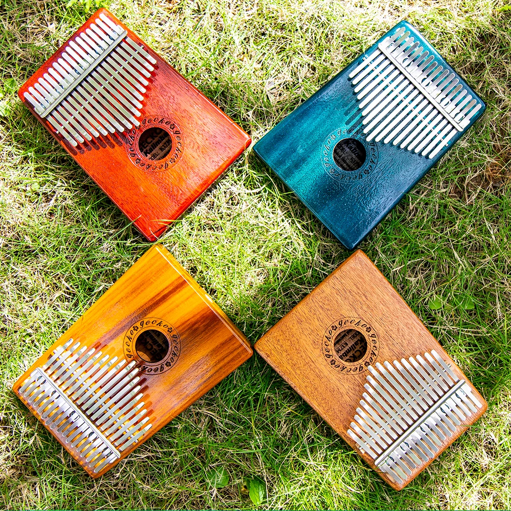 GECKO Kalimba 17 клавиш большой палец фортепиано встроенный EVA высокопроизводительный