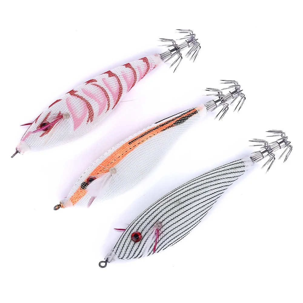 20PCS10cm 9g новая деревянная креветка-приманка крючок для наживки для рыбалки приманки искусственные круглым животом древесные креветки-кальмары приманки крючковый лов