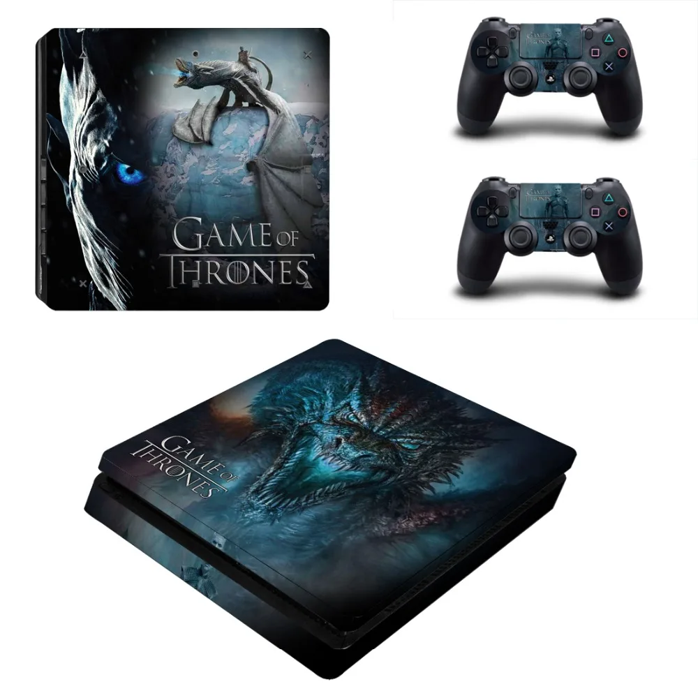Зимняя наклейка Game of Thrones для PS4 Slim Skin консоли PlayStation 4 и контроллера виниловая