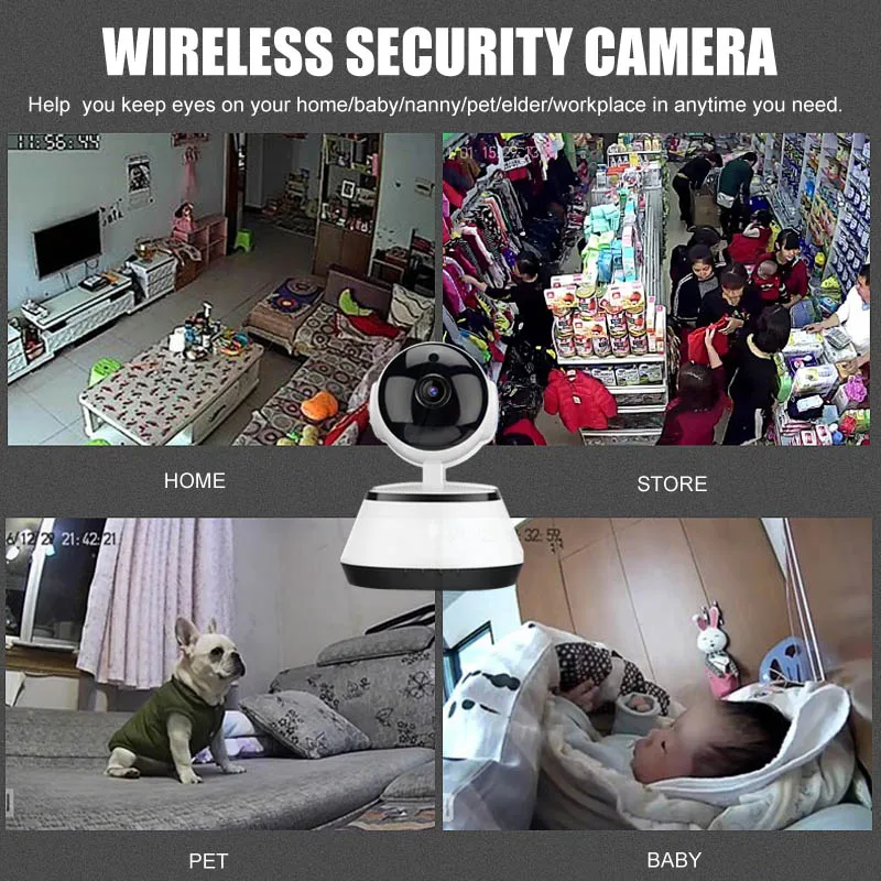 Беспроводная Wi-Fi камера для домашнего наблюдения интеллектуальная ip-камера 720 P