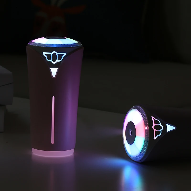 

Aroma Essential Oil Diffuser Mini Cup Leaf Square D Pull Humidifier Air Purifier LED Light USB Car air freshener DHL 20 pcs/lot