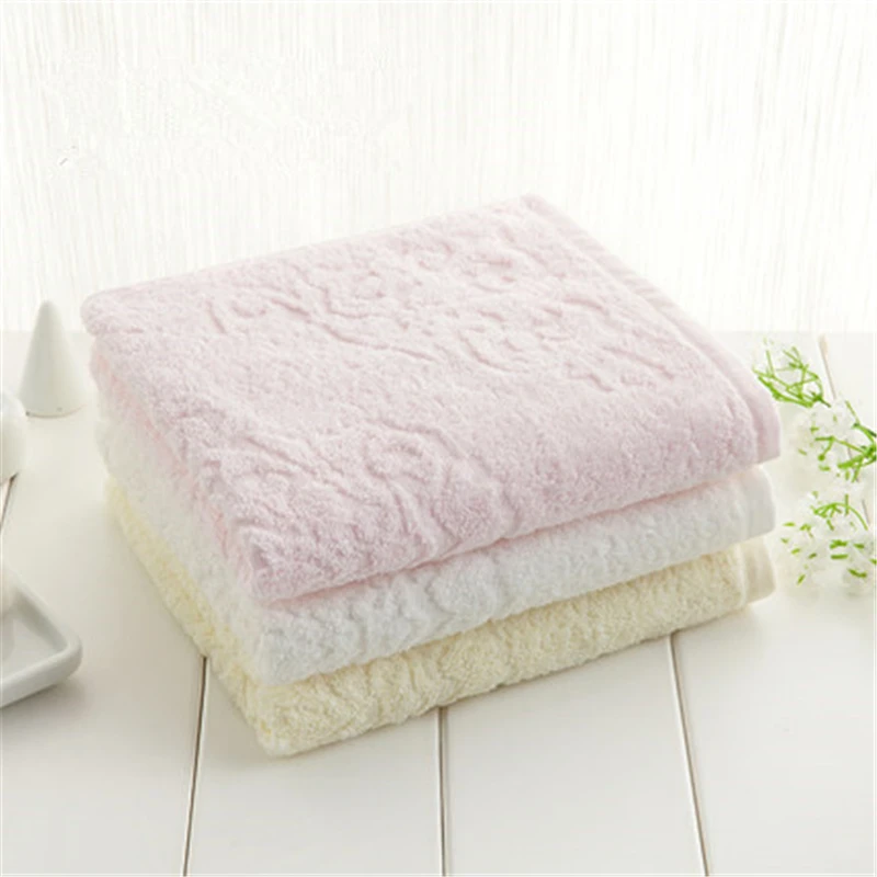 

72.5*33cm Hotel plain coloured towels for men and women jacquard towels