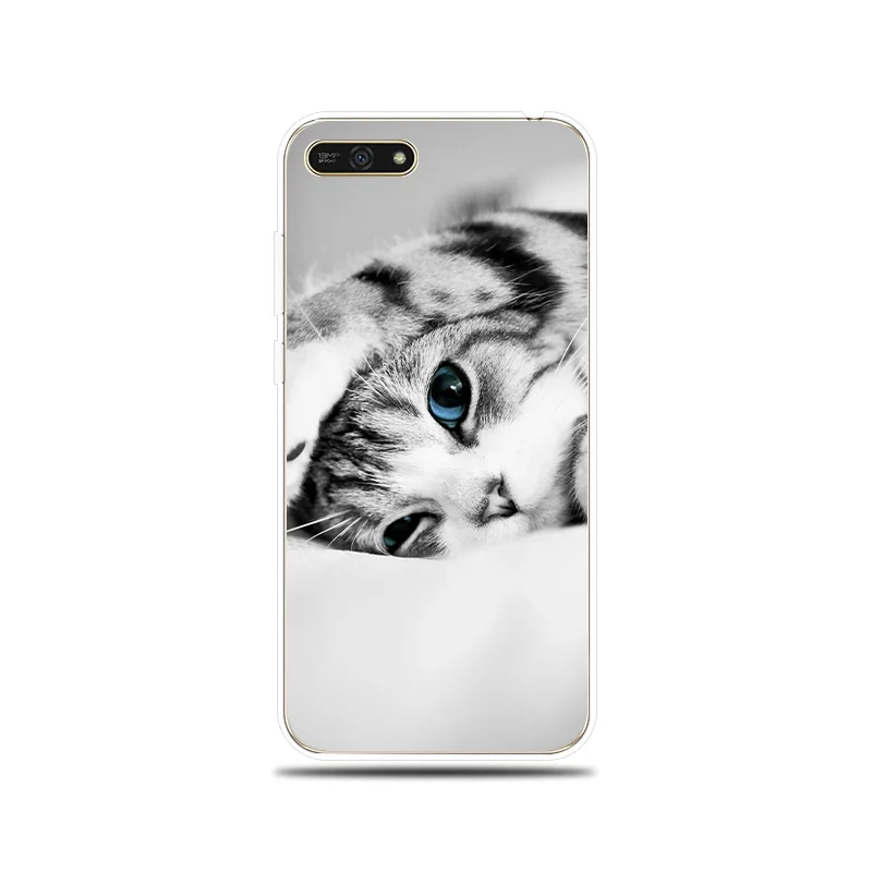 Cute Pet Cat Patterned Silicone Case For Huawei Honor 5A 6X 7X 7A Pro 7C 7S 8C 8X Soft Cover 8 9 10 Lite |