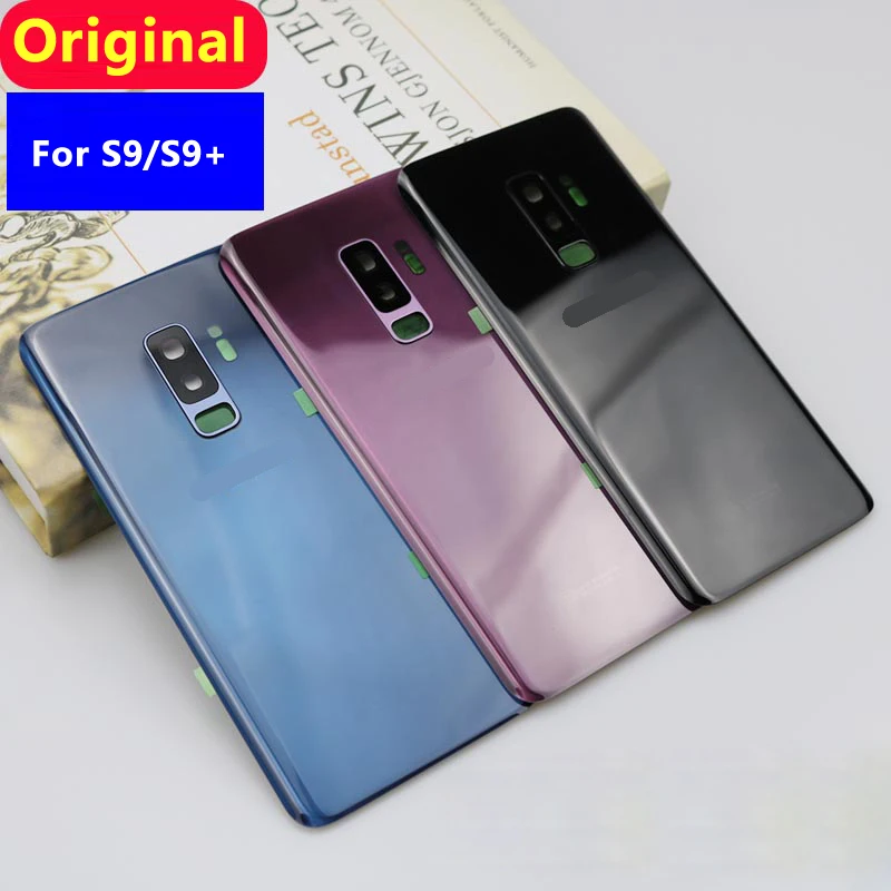 Оригинал для Samsung S9 + Plus задняя крышка батареи корпус двери объектив камеры |