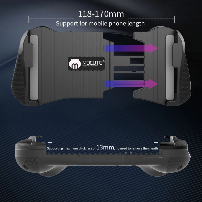 Bluetooth 4.0 Gamepad PUBG Controller Mobile Triggers Joystick Wireless Joypad For iPhone XS Android Tablet | Электроника