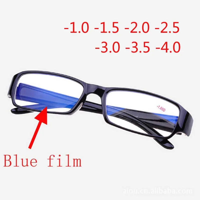 Фото Fashion Mens Women Unisex Myopia Glasses Short Sight Eyewear with Blue Coated -1 -1.5 -2 -2.5 -3 -3.5 -4 -4.5 -5 -5.5 -6.0 №1