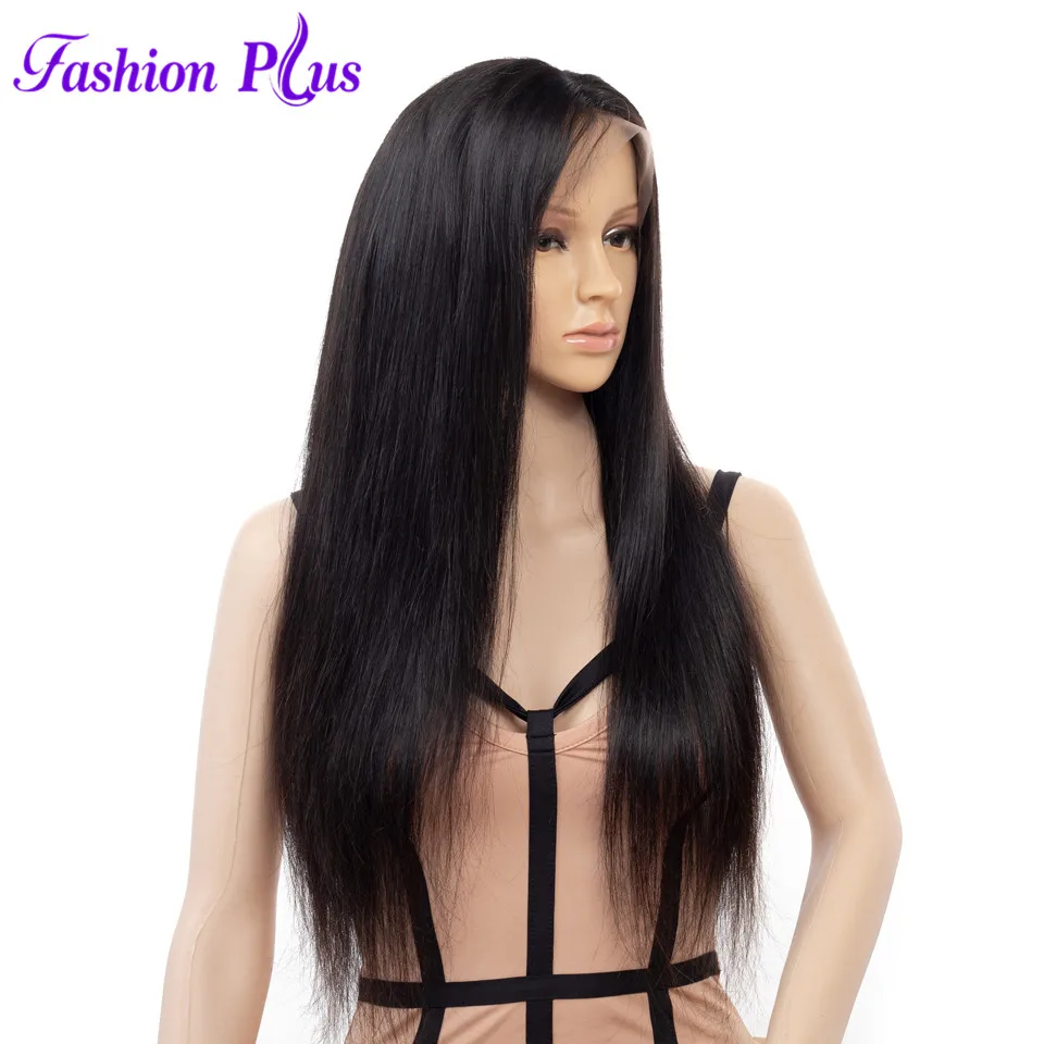 Мода плюс Прямые Полностью кружевные человеческие волосы парики свободная часть