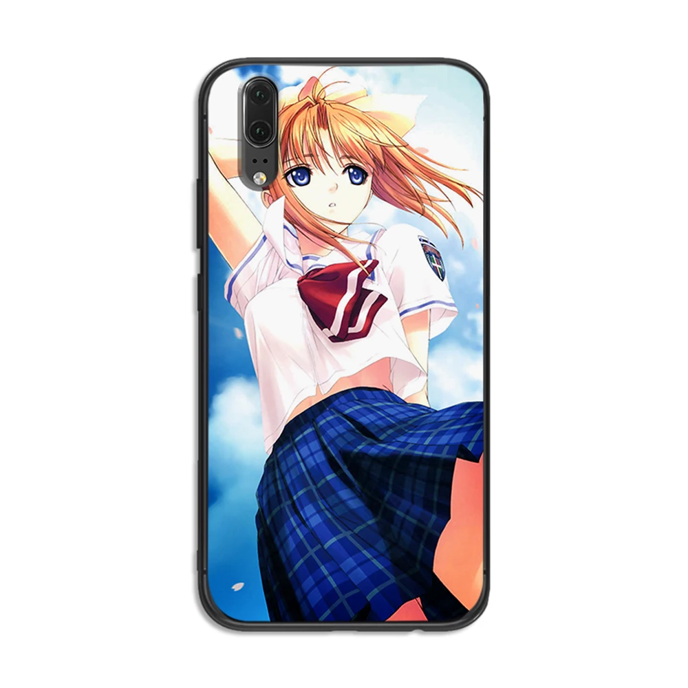 Аниме девушка мягкий телефон для huawei Honor 6A 7A 3GB Pro 7X 8X 8C 10 Lite Note задняя крышка