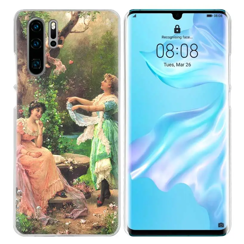 01 Чехол с рисунком ангела Купидона для huawei P20 P30 P Smart Nova 4 3i P10 P9 P8 mate 10 20 lite Pro Mini жесткий чехол для телефона из поликарбоната - Цвет: 01