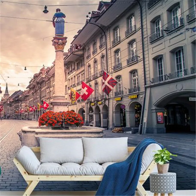 

3D Custom Photo Wallpapers Europe Nature Landscape Murals Vintage Bedroom Walls Papers for Living Room TV Background Home Decor